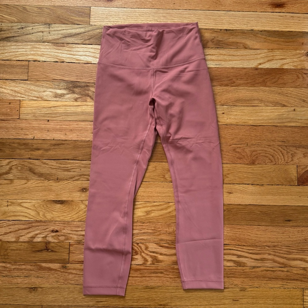 Lululemon Wunder Train Crop Leggings Brier Rose